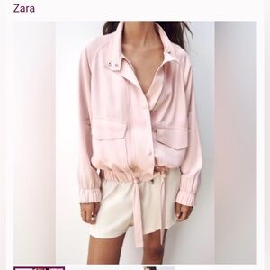 ZARA NEW COLLECTION FLOWY BOMBER ( S )
